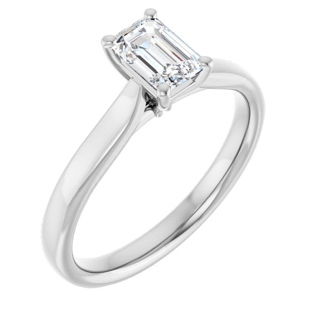 emerald-10K White gold