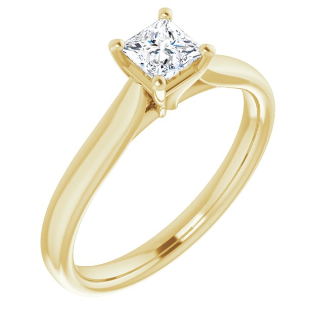 square-18K Yellow gold