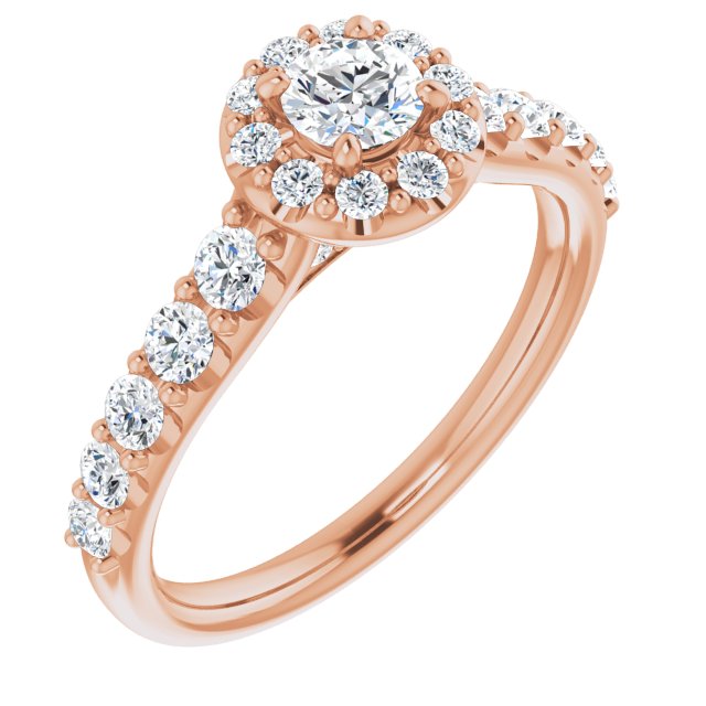 round-10K Rose gold
