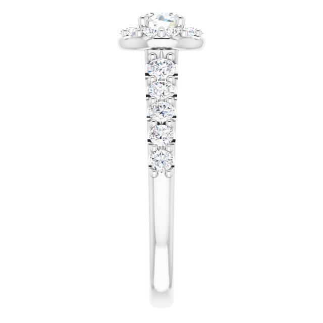 round-14K White gold