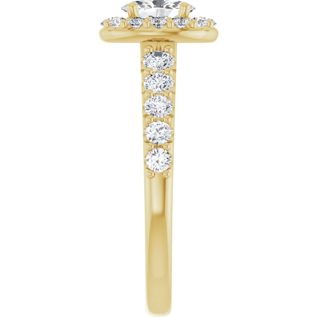 oval-10K Yellow gold