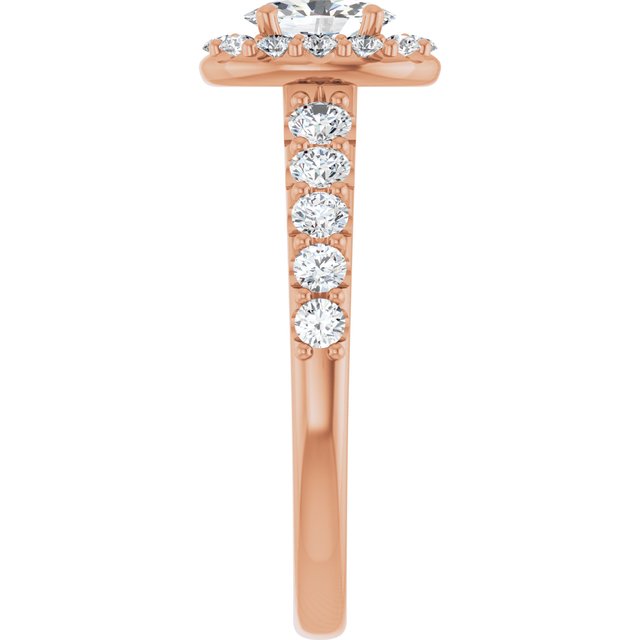 oval-10K Rose gold