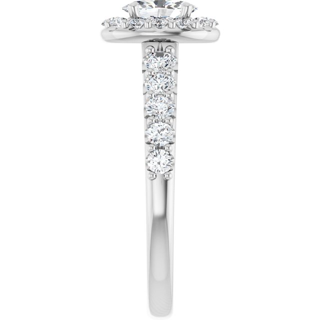 oval-10K White gold