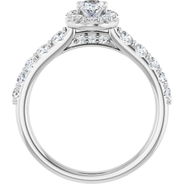 oval-10K White gold