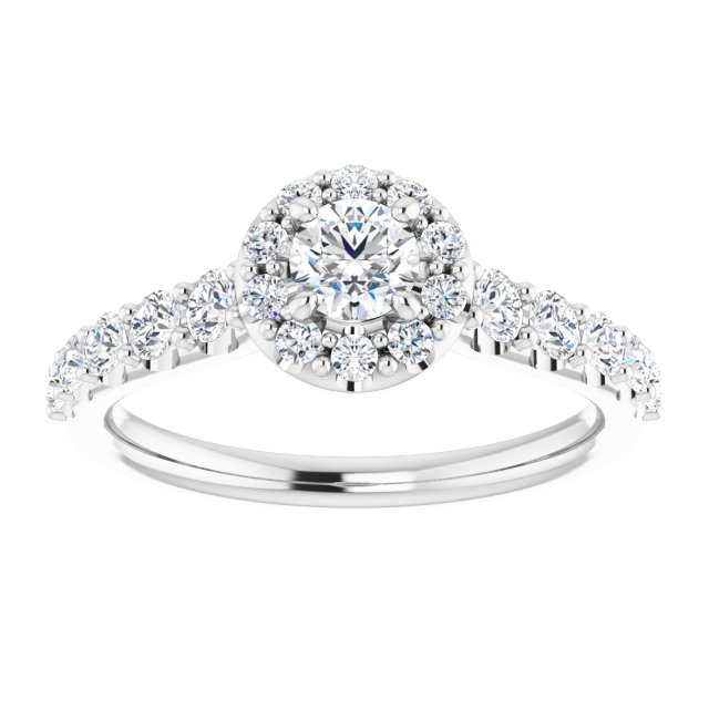 round-14K White gold