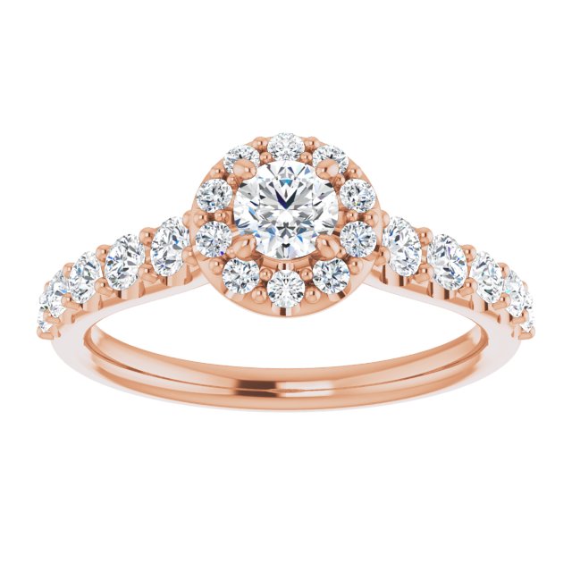 round-18K Rose gold