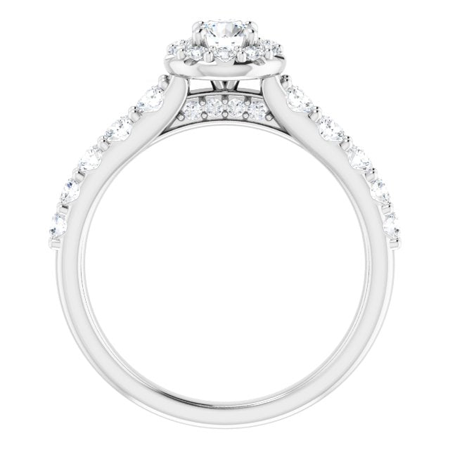 round-14K White gold