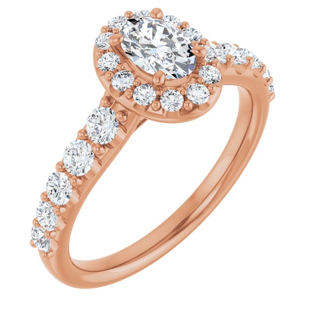 oval-18K Rose gold