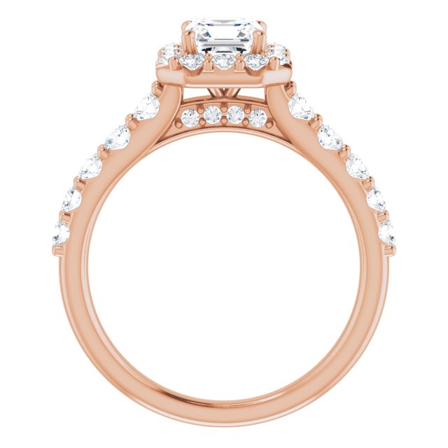 asscher-18K Rose gold