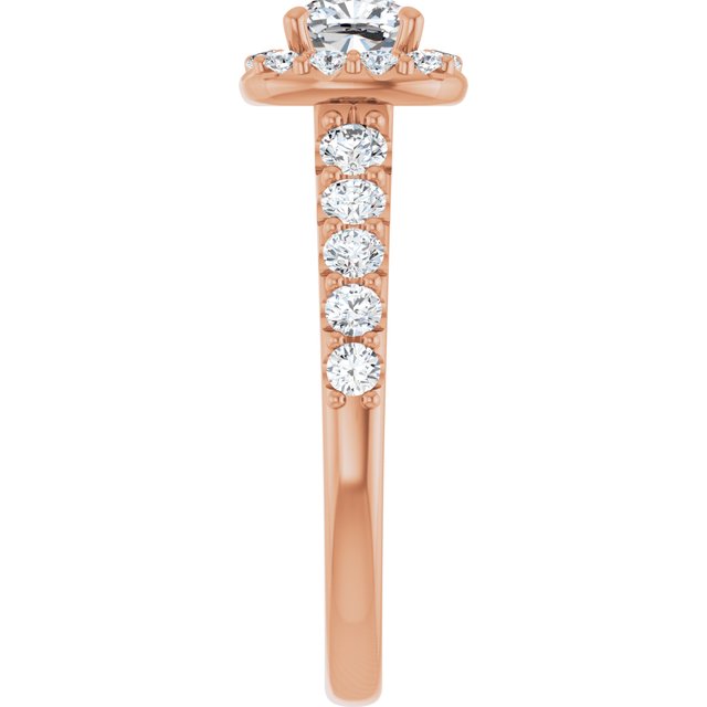 cushion-18K Rose gold