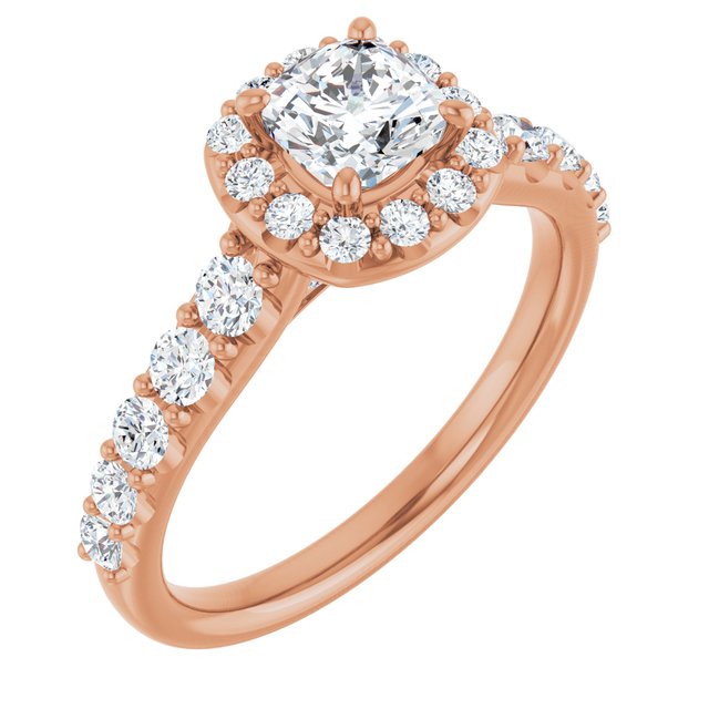 cushion-14K Rose gold