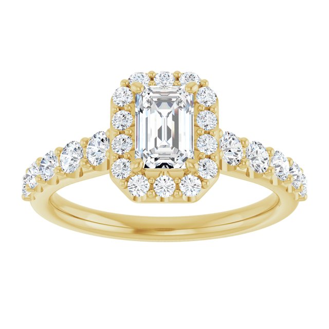 emerald-14K Yellow gold