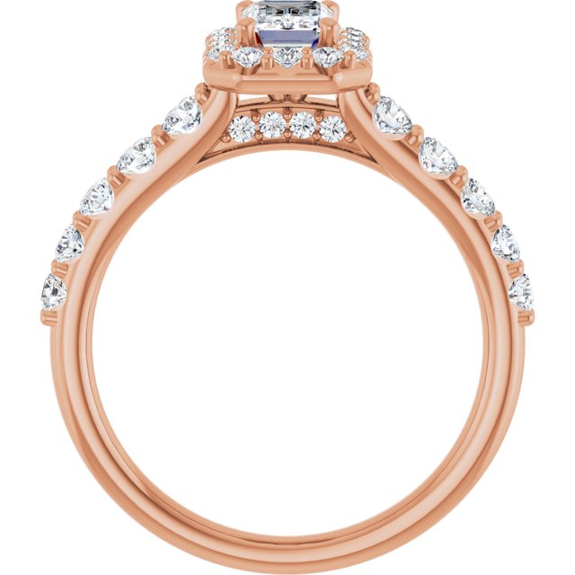 emerald-18K Rose gold