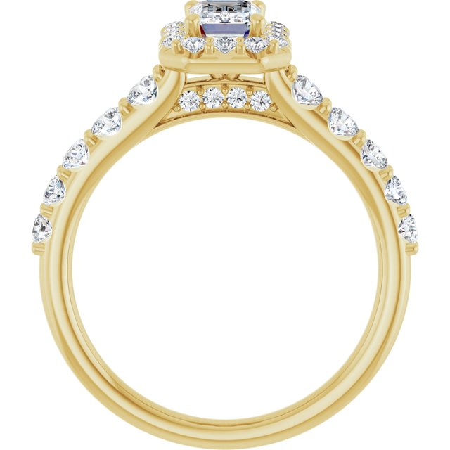 emerald-14K Yellow gold