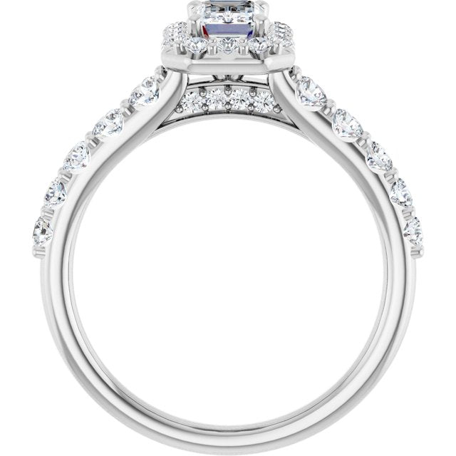 emerald-10K White gold