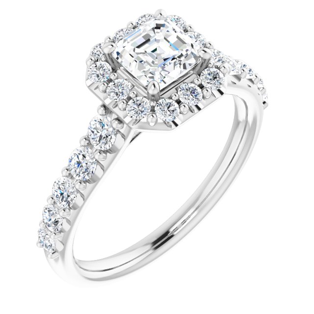 asscher-14K White gold