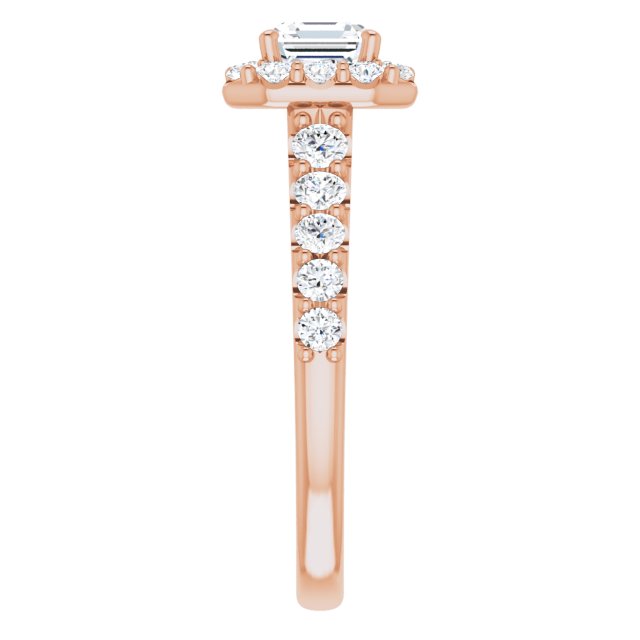 asscher-14K Rose gold