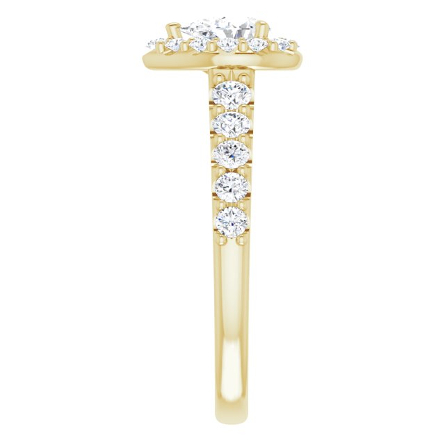 pear-14K Yellow gold