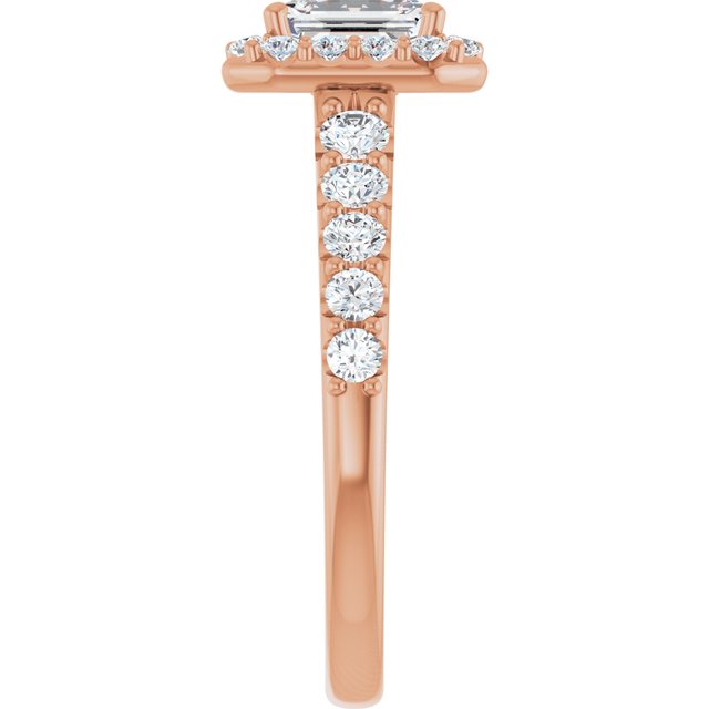 emerald-10K Rose gold