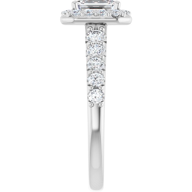emerald-14K White gold