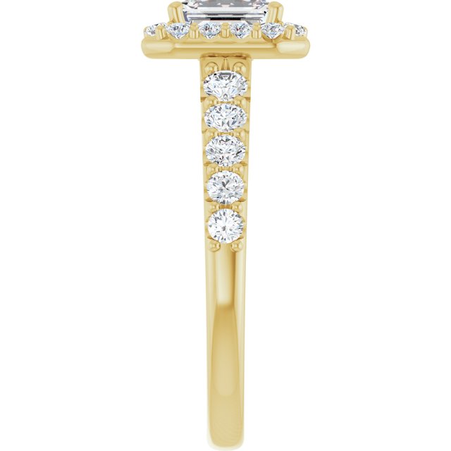 emerald-10K Yellow gold