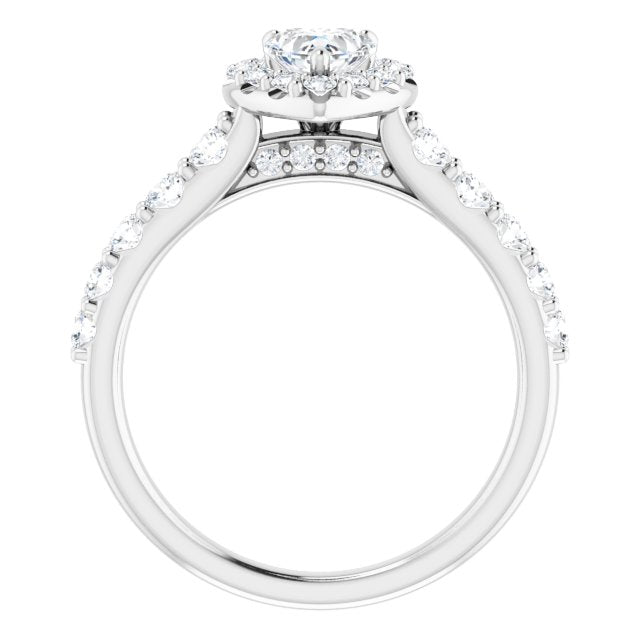 heart-14K White gold