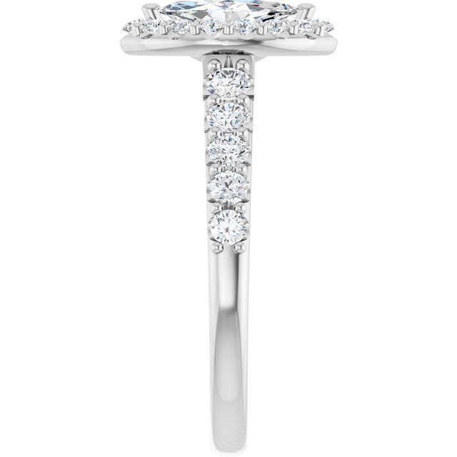 marquise-14K White gold