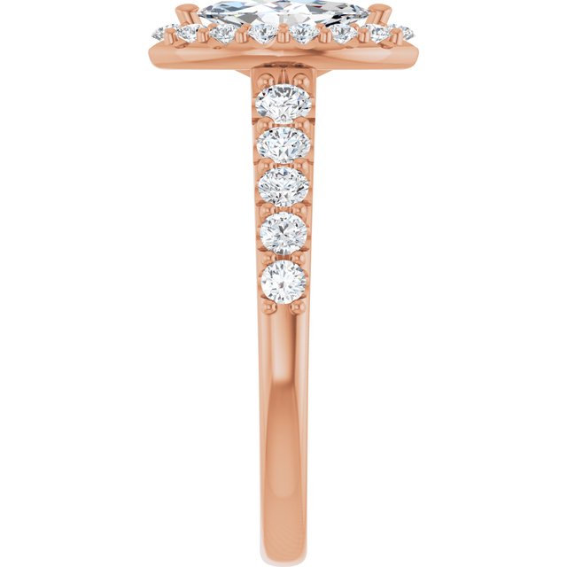 marquise-18K Rose gold