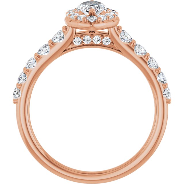 marquise-18K Rose gold
