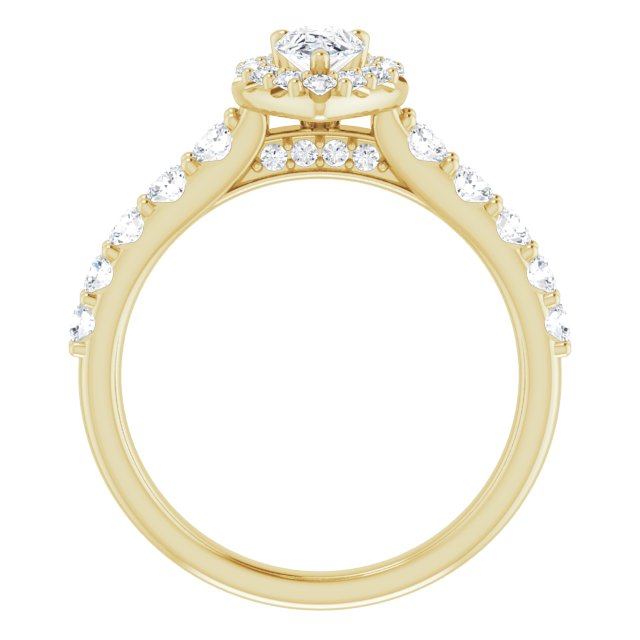 pear-14K Yellow gold
