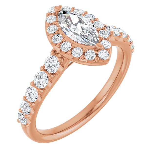 marquise-10K Rose gold