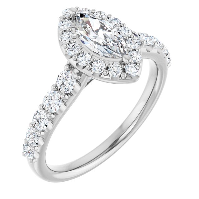 marquise-14K White gold