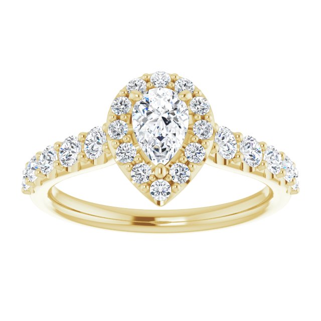 pear-14K Yellow gold