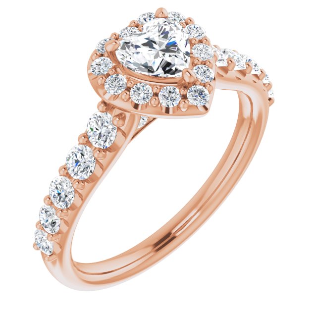 heart-10K Rose gold
