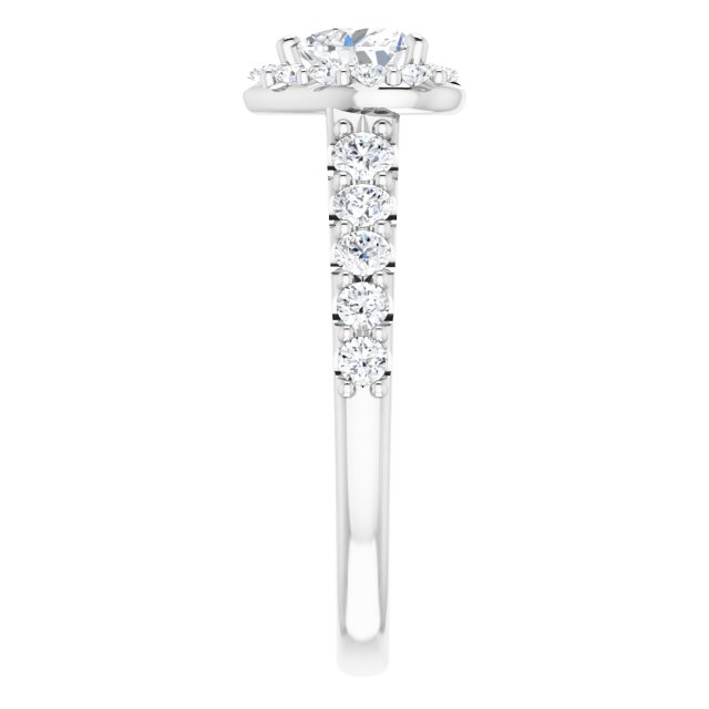 heart-14K White gold