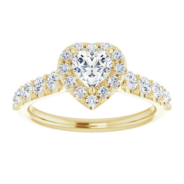 heart-10K Yellow gold