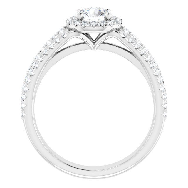 round-14K White gold