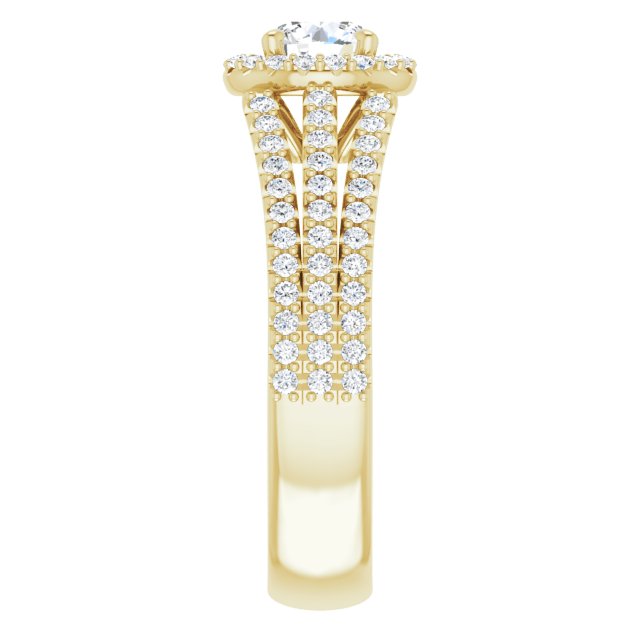 round-14K Yellow gold