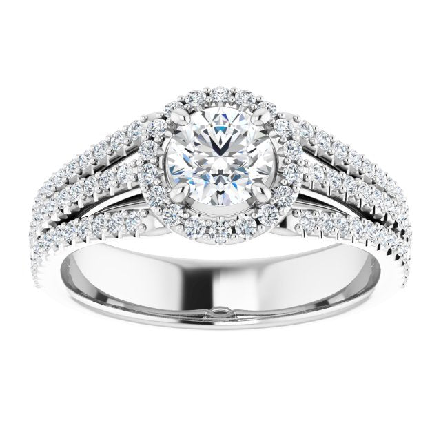 round-10K White gold