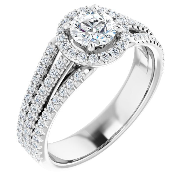 round-10K White gold
