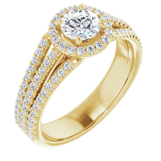 round-10K Yellow gold