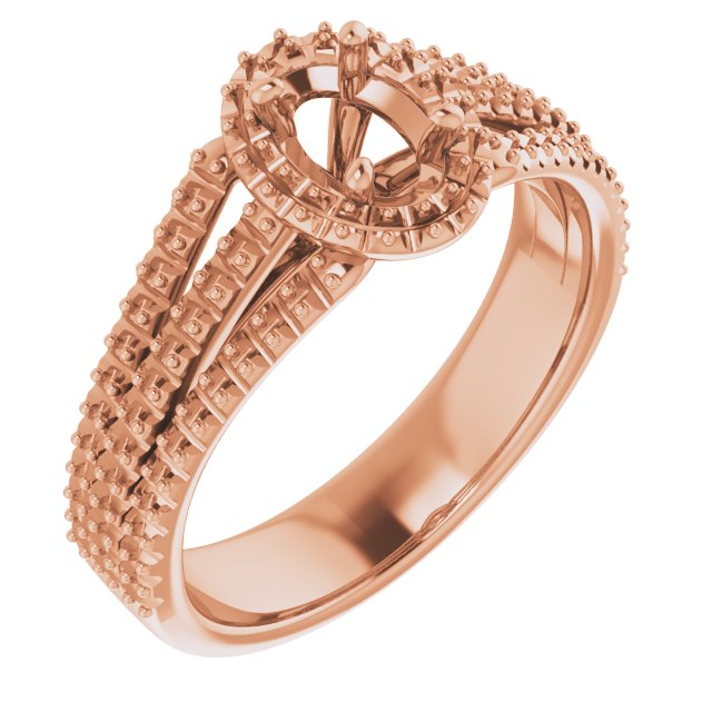oval-18K Rose gold