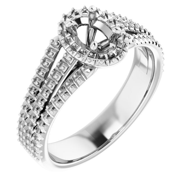 oval-10K White gold