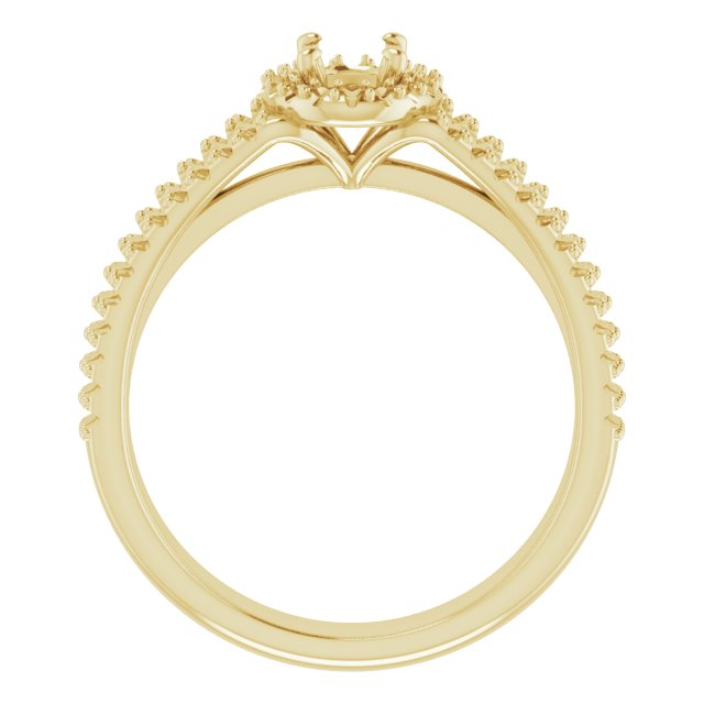 oval-10K Yellow gold