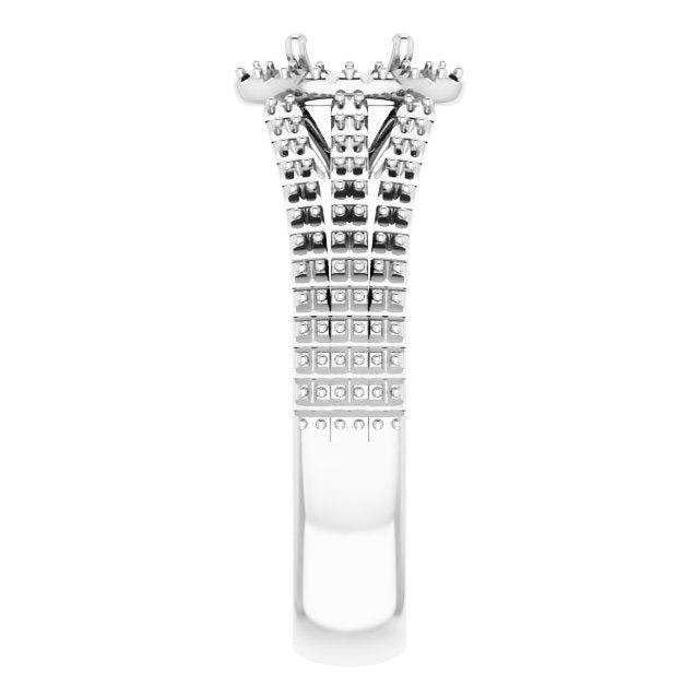 oval-14K White gold