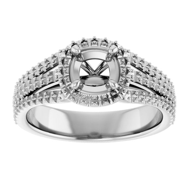 cushion-10K White gold