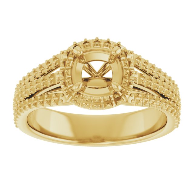 cushion-10K Yellow gold