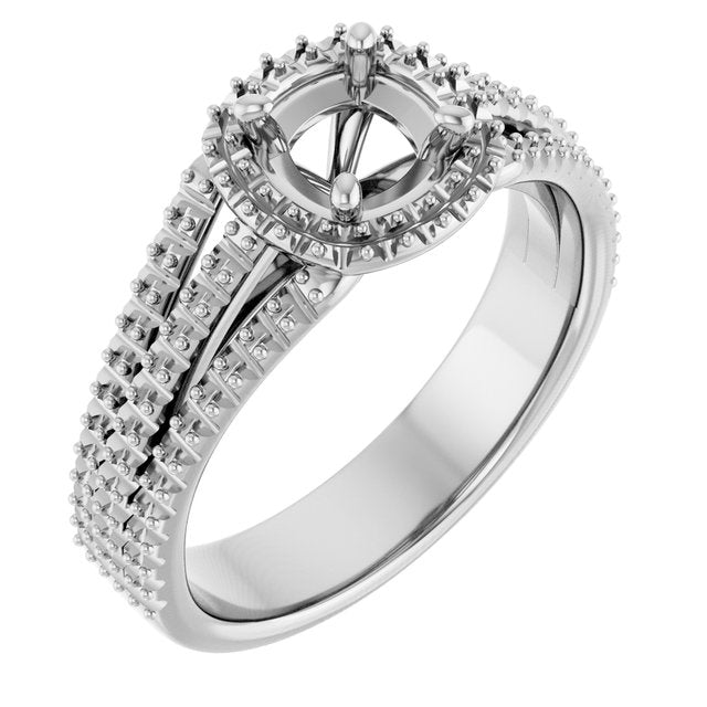 cushion-10K White gold