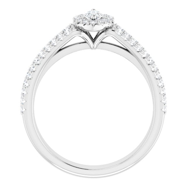 marquise-14K White gold