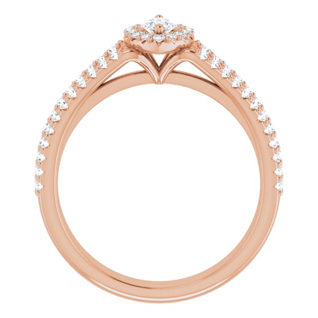 marquise-18K Rose gold